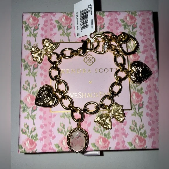 Kendra Scott x LoveShackFancy Gold Charm Bracelet - Picture 2 of 4